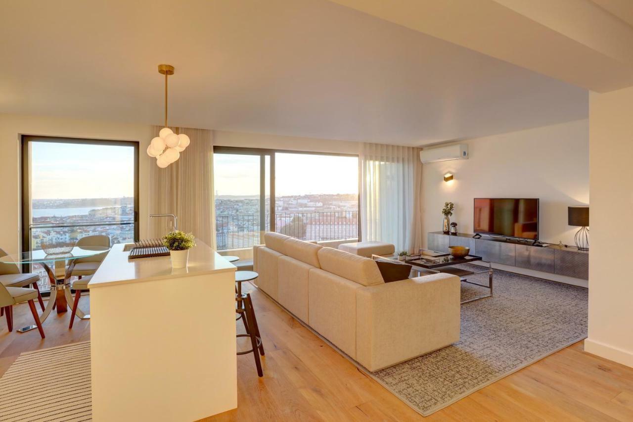 Luxury Graca Apartment The Most Amazing View Of Lisbona Esterno foto